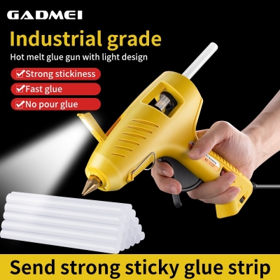 HJ007 Dual Temp Larger Hot Melt Glue Gun with LED lighting